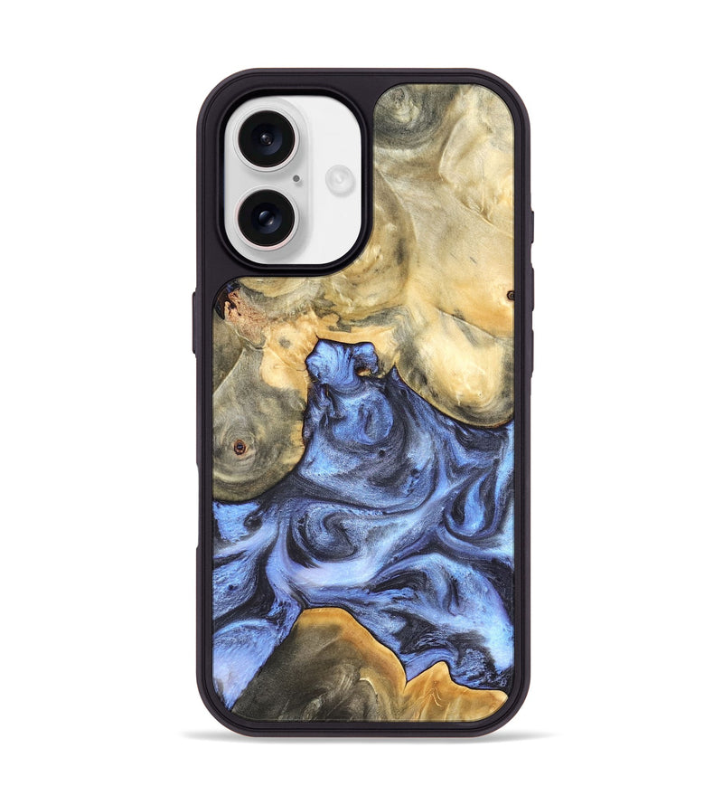 iPhone 17 Wood Phone Case - Delores (Blue, 819587)