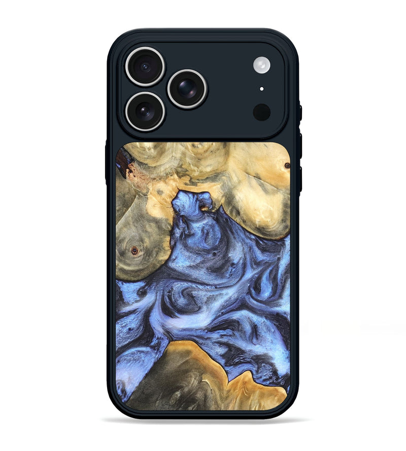iPhone 17 Pro Max Wood Phone Case - Delores (Blue, 819587)