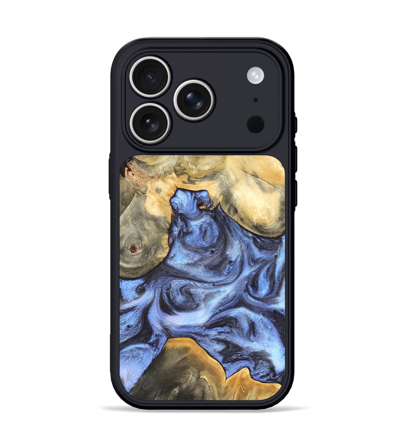 iPhone 17 Pro Wood Phone Case - Delores (Blue, 819587)