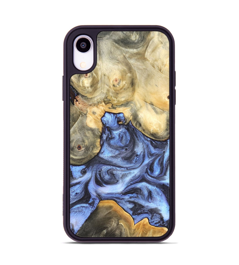 iPhone Xr Wood Phone Case - Delores (Blue, 819587)