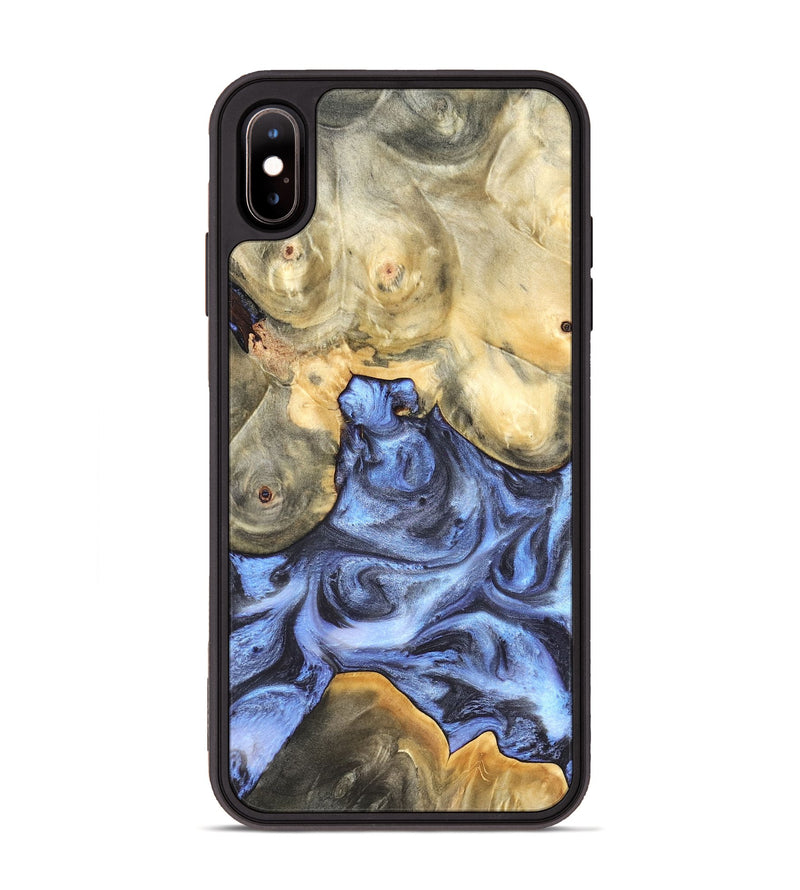 iPhone Xs Max Wood Phone Case - Delores (Blue, 819587)