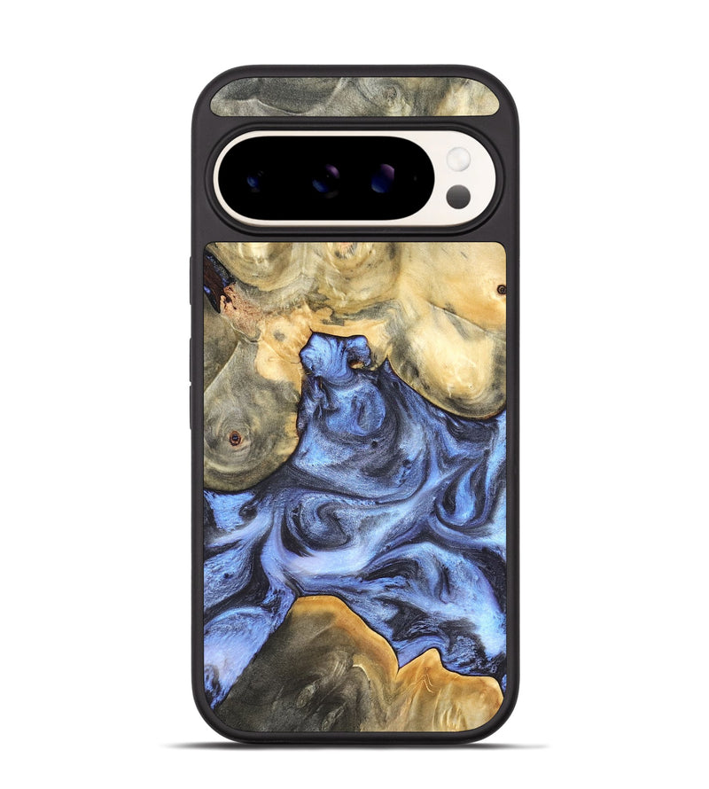 Pixel 9 Wood Phone Case - Delores (Blue, 819587)
