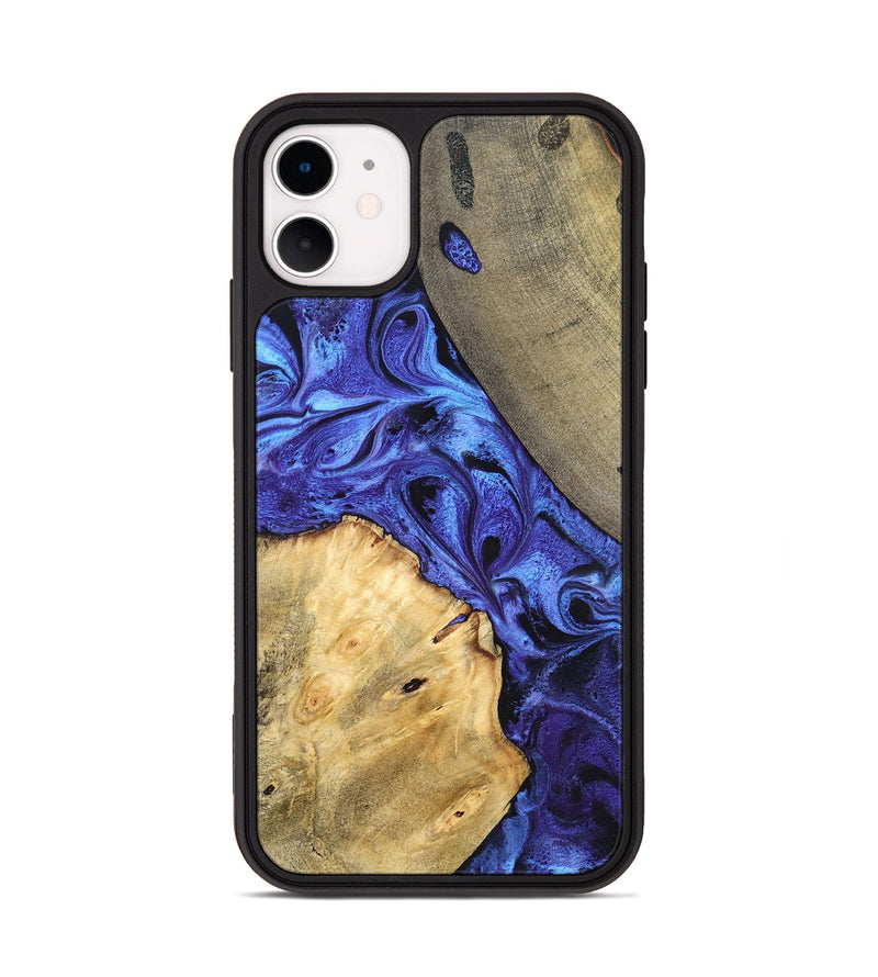 iPhone 11 Wood Phone Case - Olive (Blue, 819588)