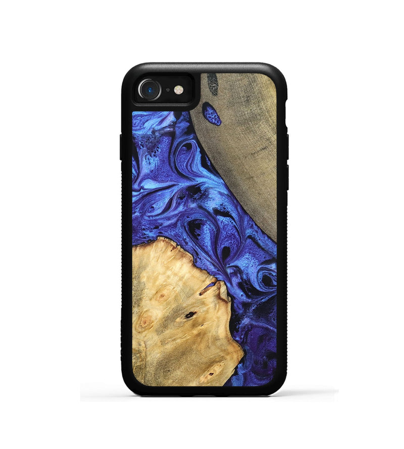 iPhone SE Wood Phone Case - Olive (Blue, 819588)