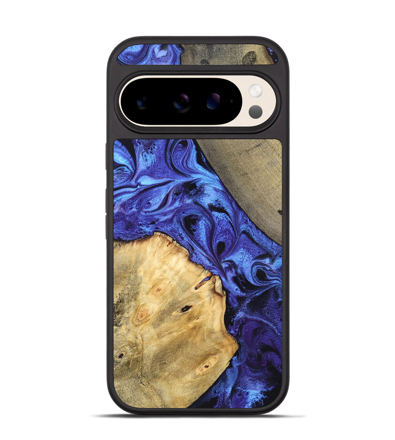 Pixel 10 Wood Phone Case - Olive (Blue, 819588)