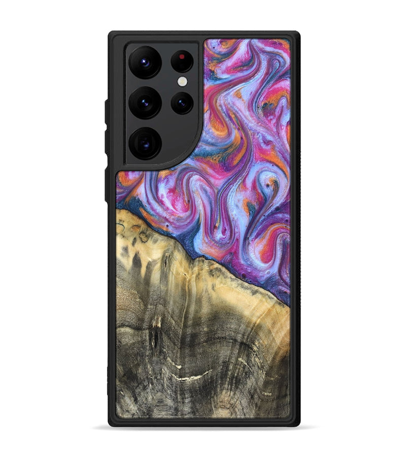 Galaxy S22 Ultra Wood Phone Case - Timothy (Blue, 819589)