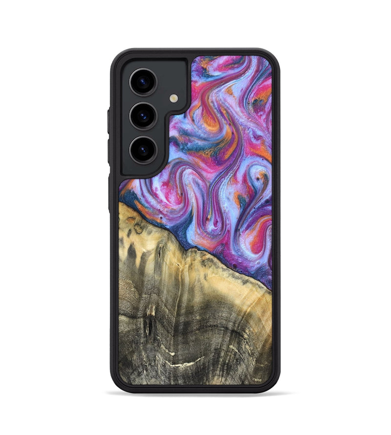 Galaxy S24 Wood Phone Case - Timothy (Blue, 819589)