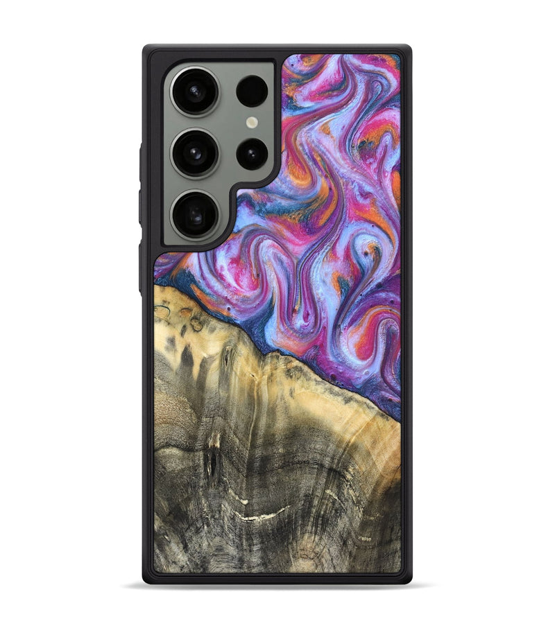 Galaxy S24 Ultra Wood Phone Case - Timothy (Blue, 819589)