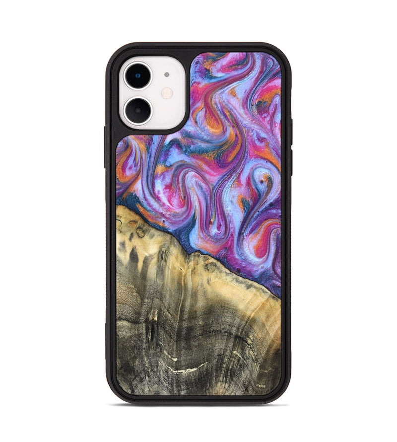 iPhone 11 Wood Phone Case - Timothy (Blue, 819589)