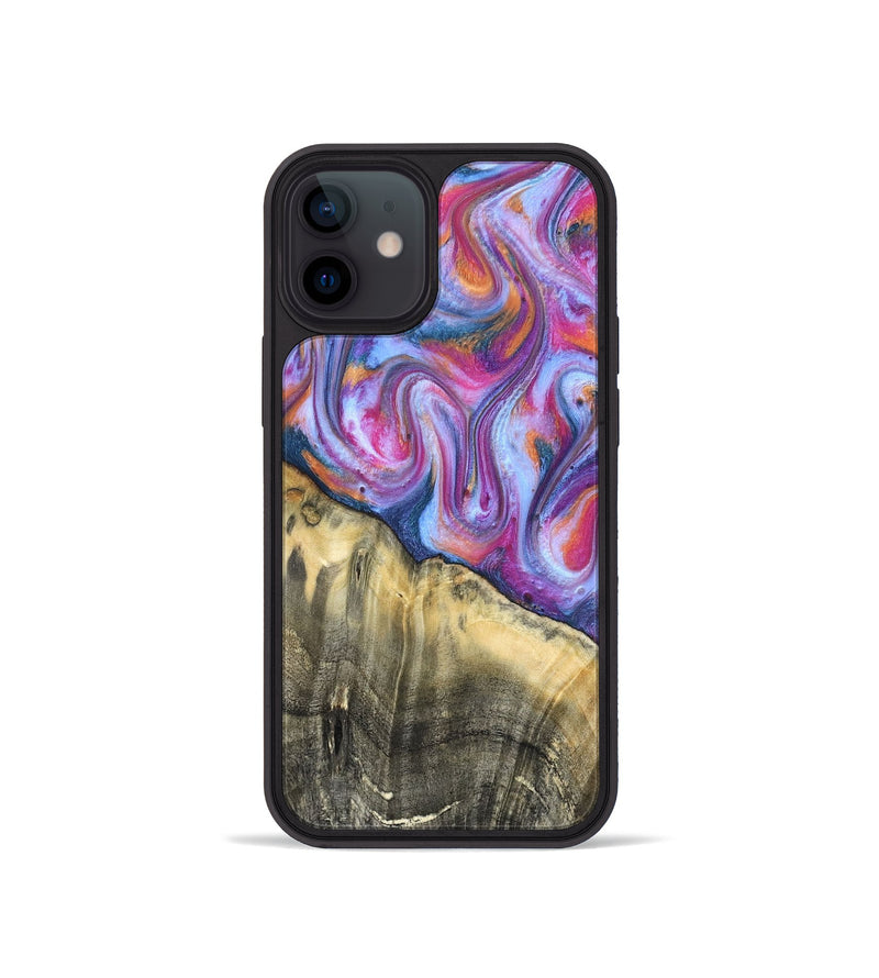 iPhone 12 mini Wood Phone Case - Timothy (Blue, 819589)