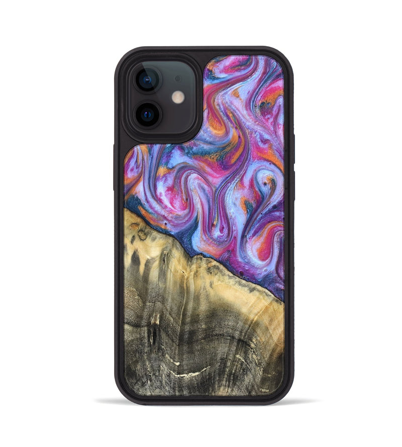 iPhone 12 Wood Phone Case - Timothy (Blue, 819589)