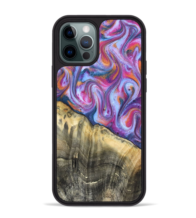 iPhone 12 Pro Max Wood Phone Case - Timothy (Blue, 819589)