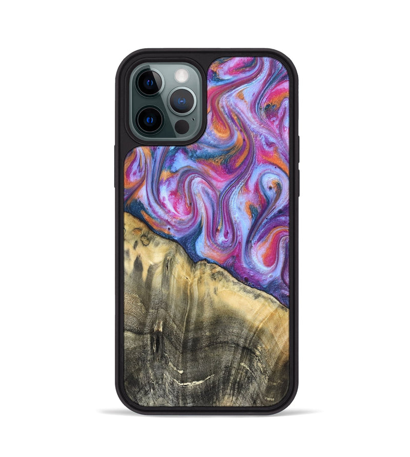 iPhone 12 Pro Wood Phone Case - Timothy (Blue, 819589)
