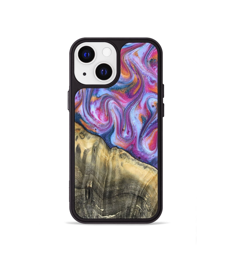 iPhone 13 mini Wood Phone Case - Timothy (Blue, 819589)