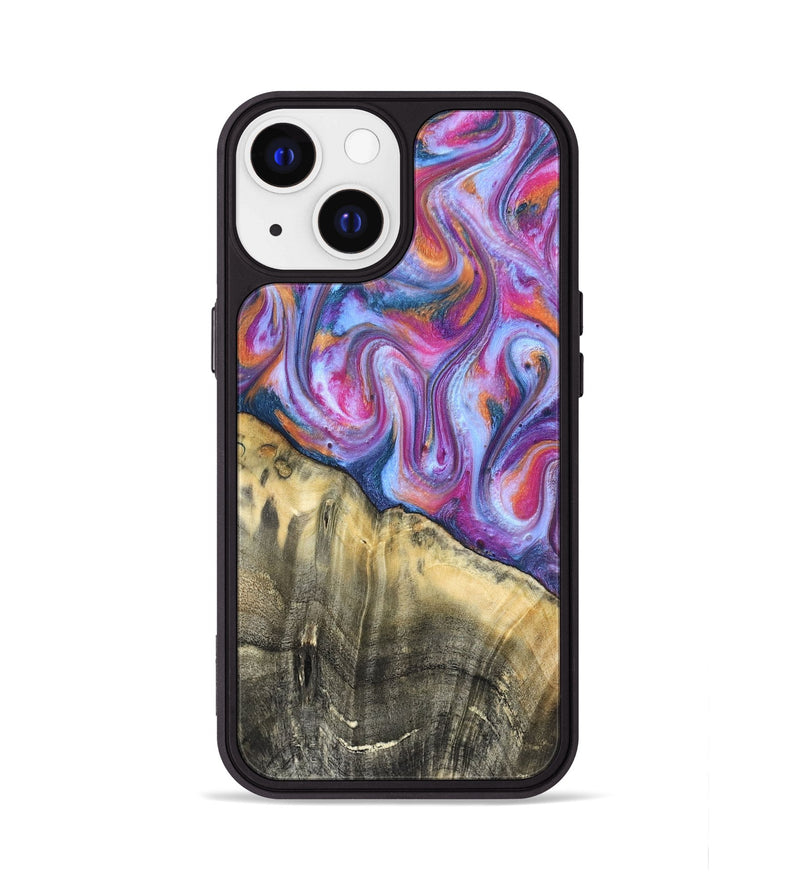 iPhone 13 Wood Phone Case - Timothy (Blue, 819589)