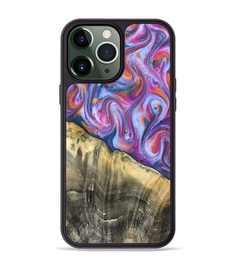 iPhone 13 Pro Max Wood Phone Case - Timothy (Blue, 819589)
