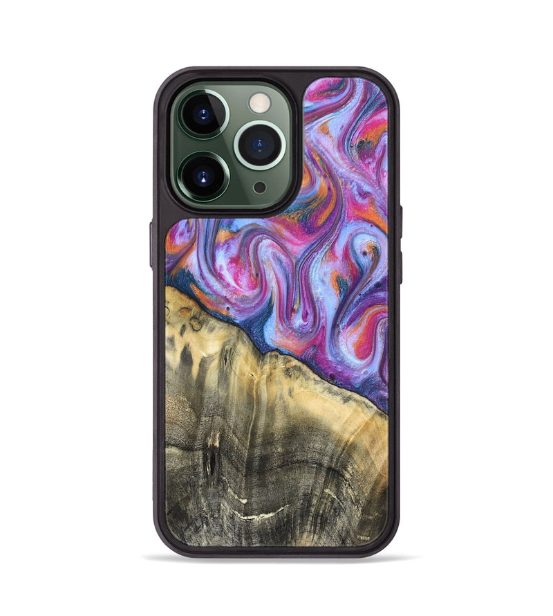iPhone 13 Pro Wood Phone Case - Timothy (Blue, 819589)