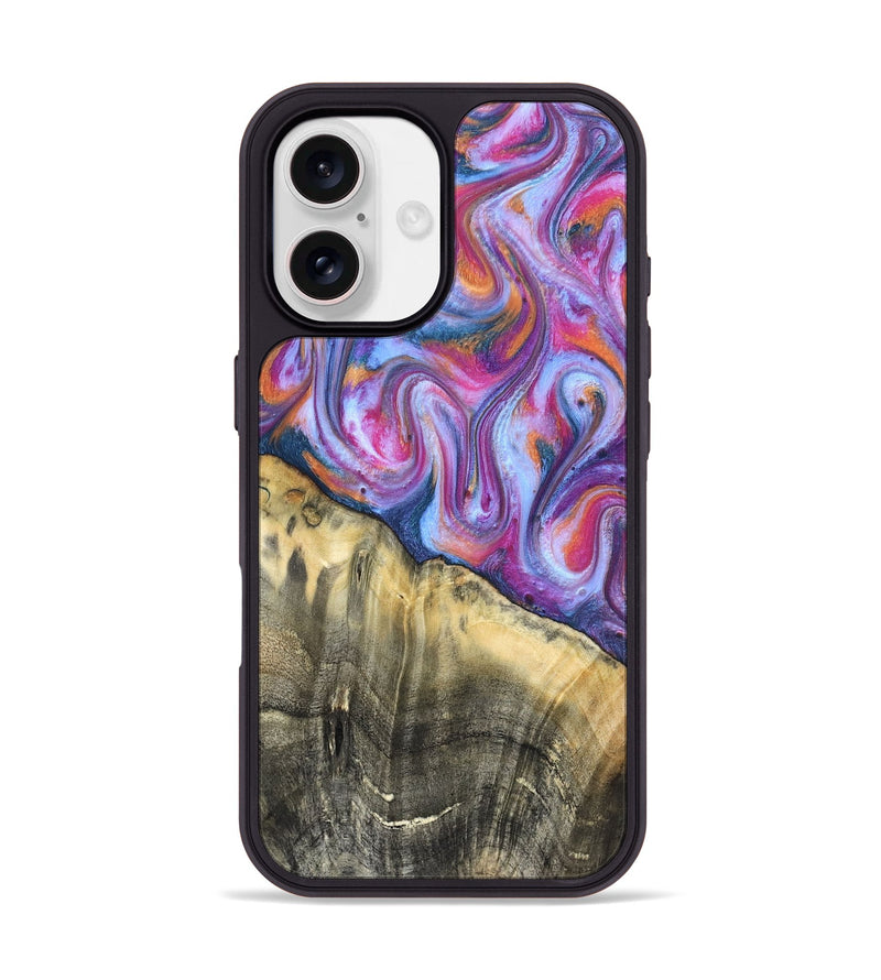 iPhone 17 Wood Phone Case - Timothy (Blue, 819589)