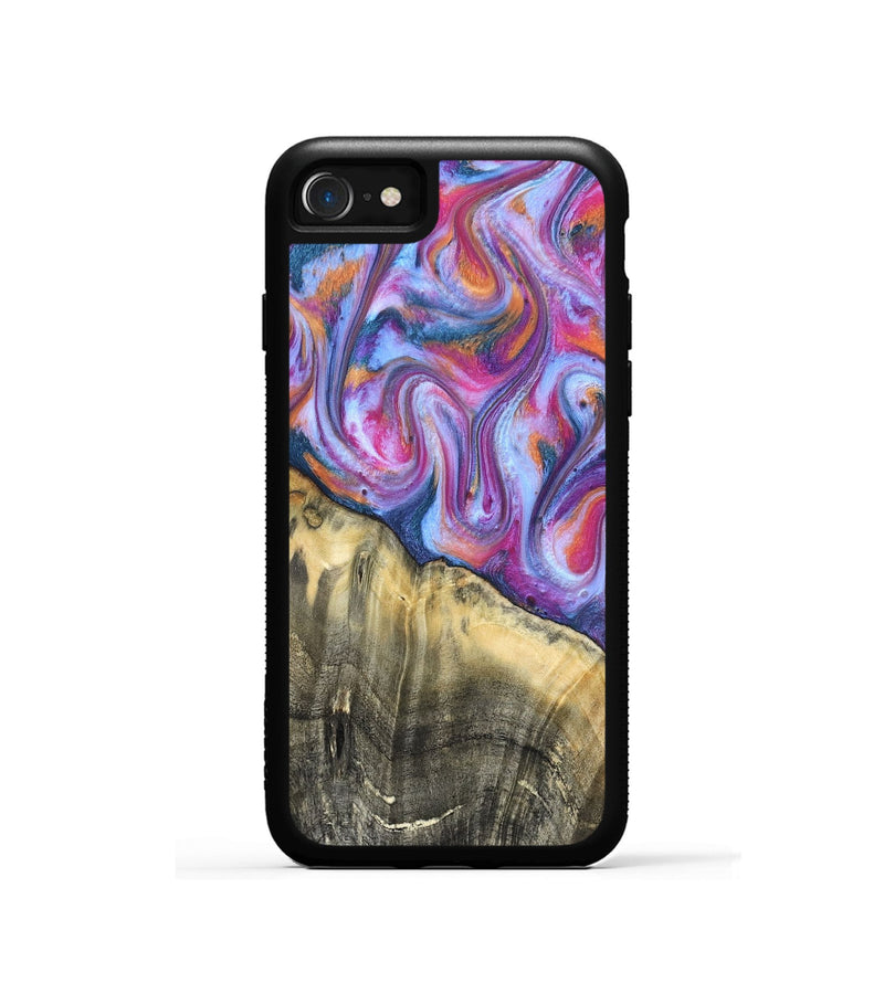 iPhone SE Wood Phone Case - Timothy (Blue, 819589)