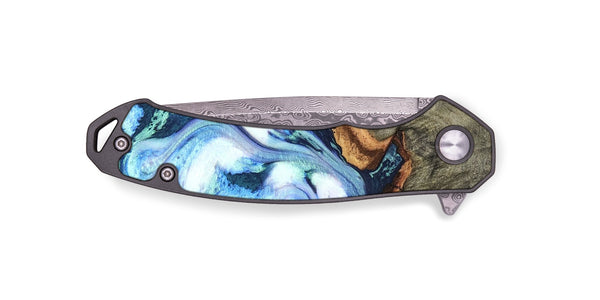 EDC Wood Pocket Knife - Arely (Blue, 819590)