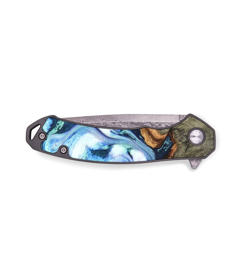 EDC Wood Pocket Knife - Arely (Blue, 819590)
