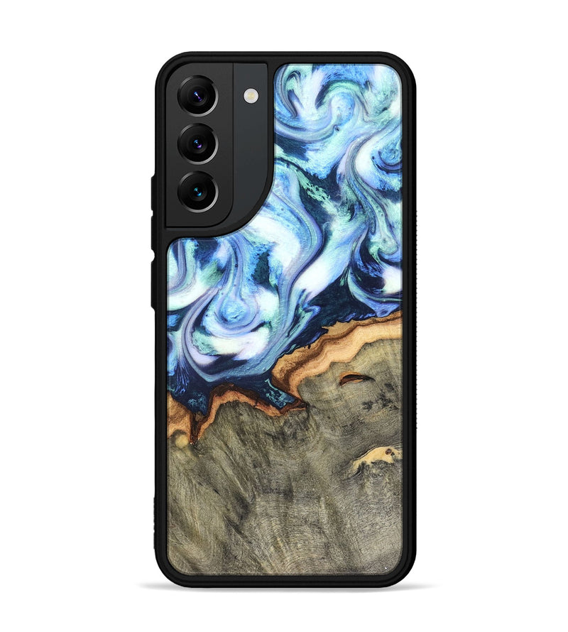 Galaxy S22 Plus Wood Phone Case - Arely (Blue, 819590)