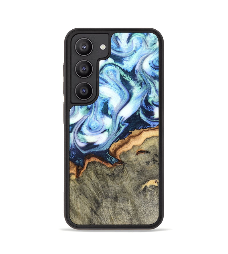 Galaxy S23 Wood Phone Case - Arely (Blue, 819590)