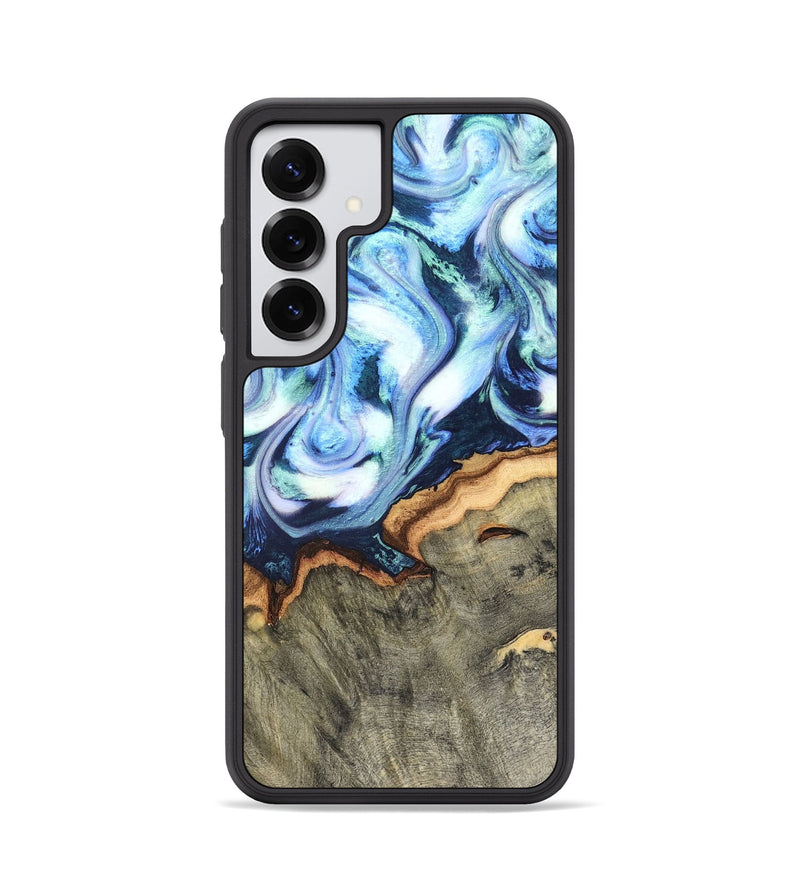 Galaxy S25 Wood Phone Case - Arely (Blue, 819590)
