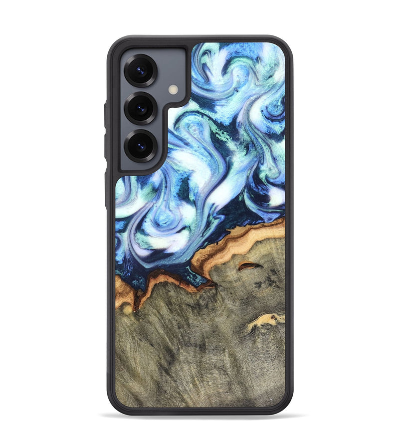 Galaxy S25 Plus Wood Phone Case - Arely (Blue, 819590)