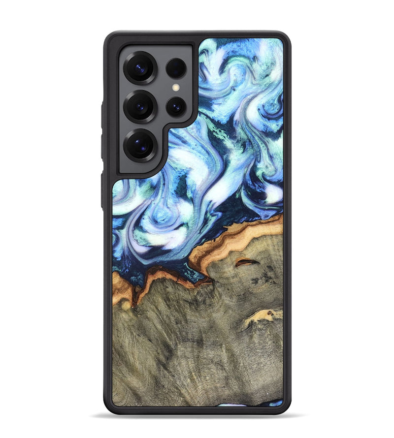 Galaxy S25 Ultra Wood Phone Case - Arely (Blue, 819590)