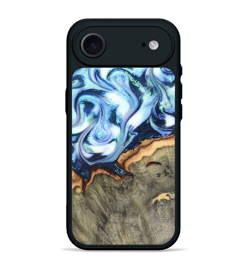 iPhone 17 Air Wood Phone Case - Arely (Blue, 819590)