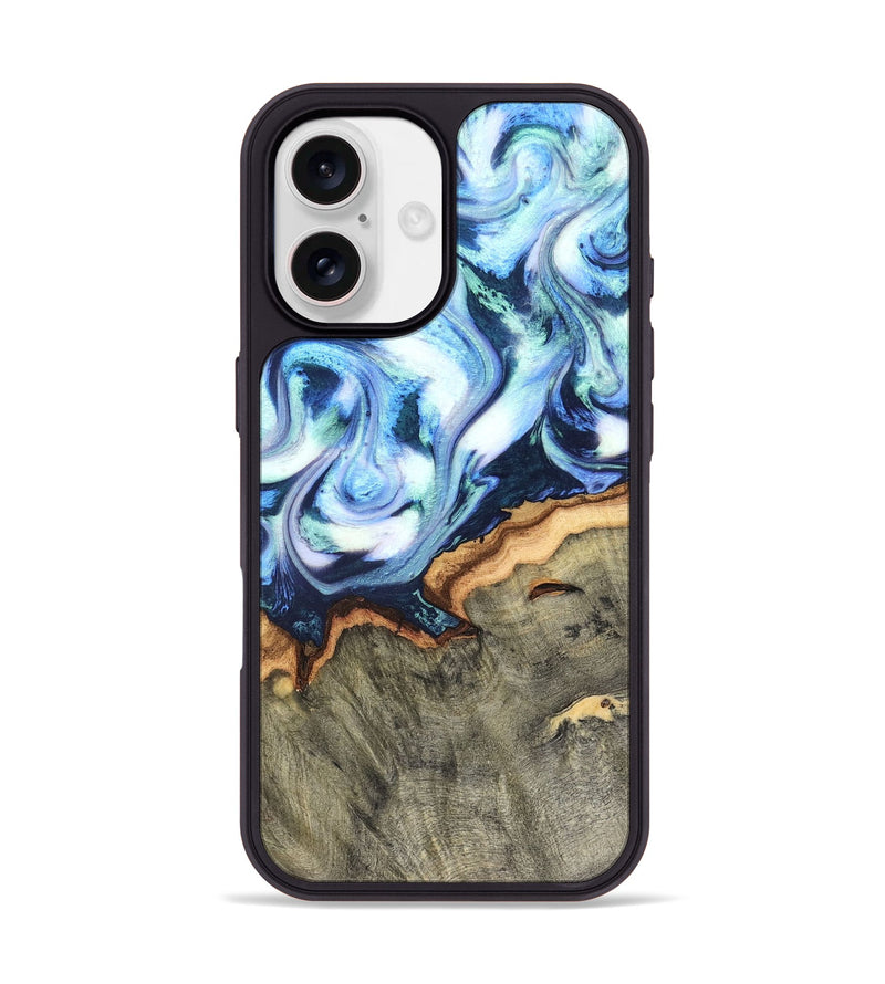 iPhone 17 Wood Phone Case - Arely (Blue, 819590)