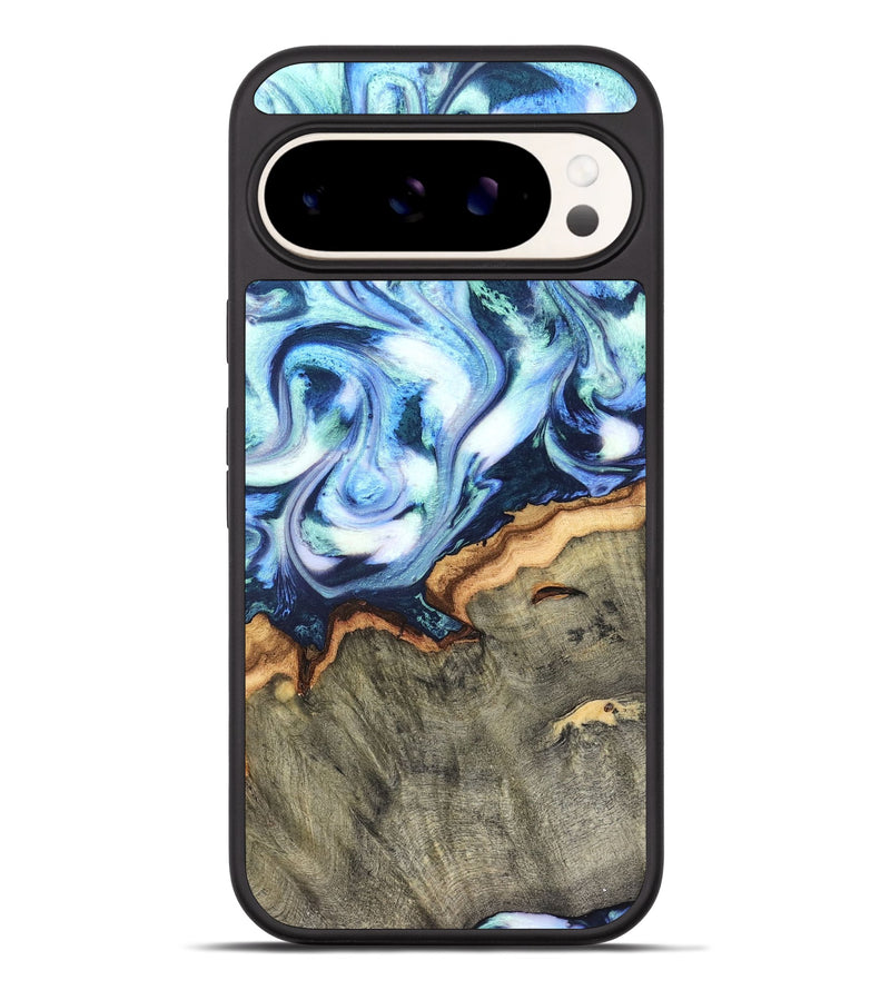 Pixel 9 Pro XL Wood Phone Case - Arely (Blue, 819590)