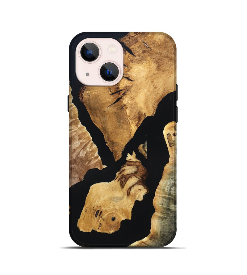 iPhone 13 mini Wood Live Edge Phone Case - Jacalyn (Wood Burl, 819596)