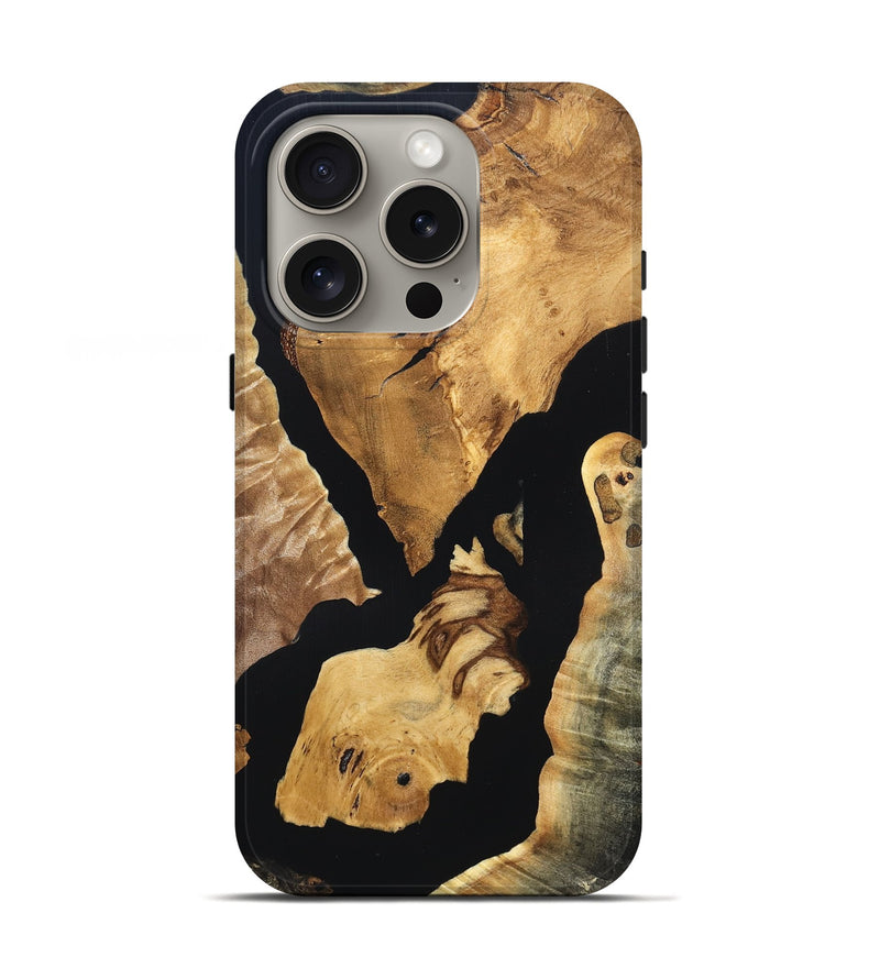 iPhone 16 Pro Wood Live Edge Phone Case - Jacalyn (Wood Burl, 819596)