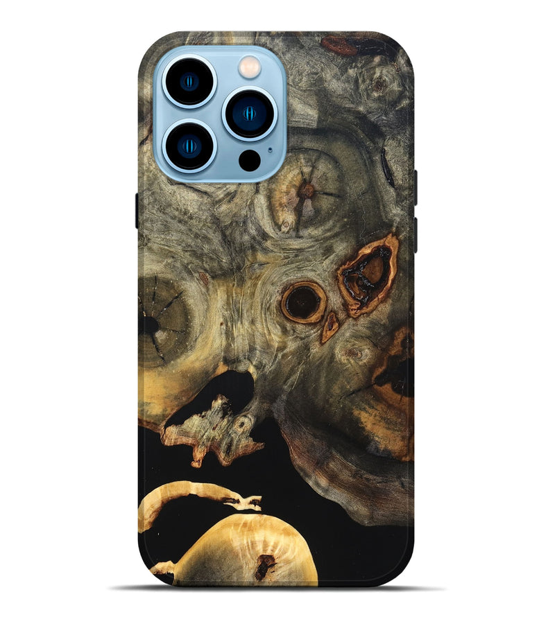 iPhone 14 Pro Max Wood Live Edge Phone Case - Solana (Wood Burl, 819599)