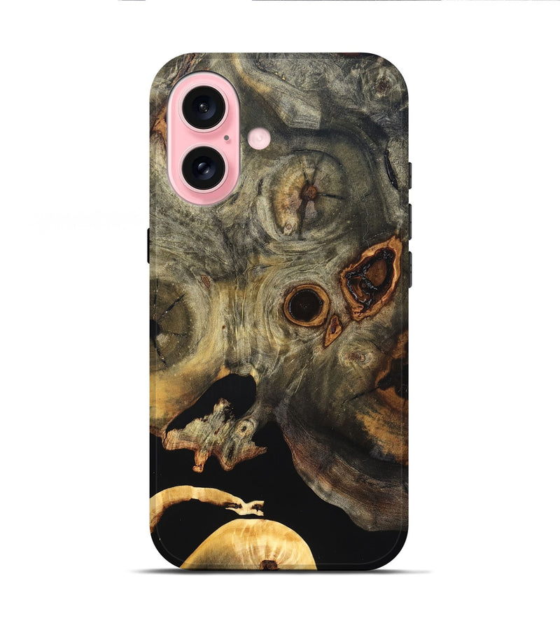 iPhone 16 Wood Live Edge Phone Case - Solana (Wood Burl, 819599)