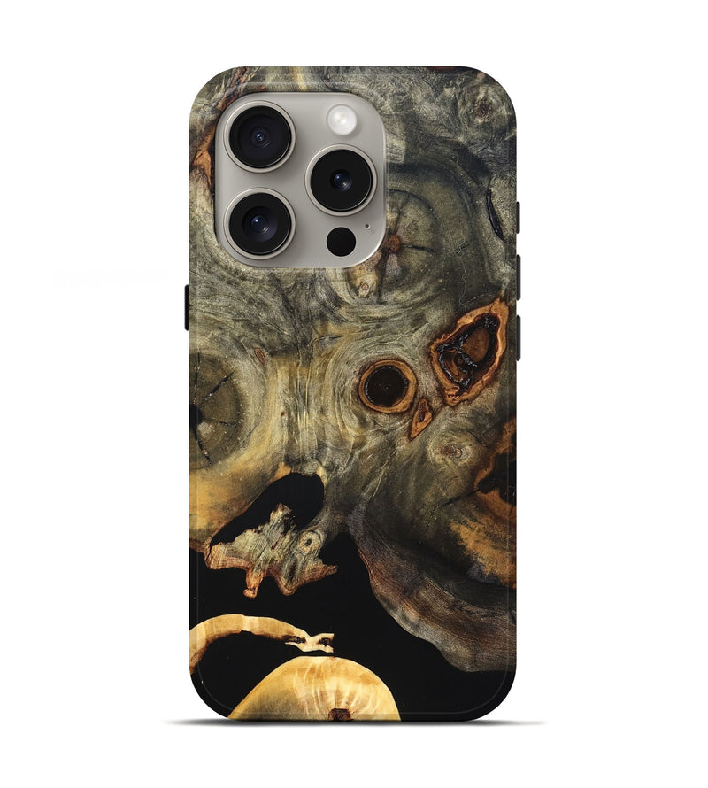 iPhone 16 Pro Wood Live Edge Phone Case - Solana (Wood Burl, 819599)