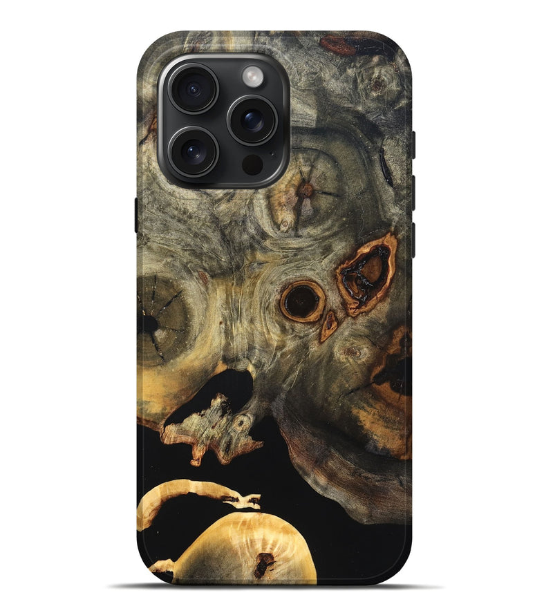 iPhone 16 Pro Max Wood Live Edge Phone Case - Solana (Wood Burl, 819599)