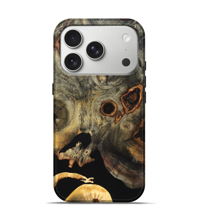 iPhone 17 Pro Wood Live Edge Phone Case - Solana (Wood Burl, 819599)