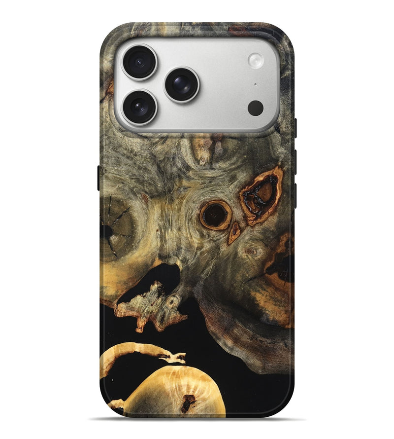 iPhone 17 Pro Max Wood Live Edge Phone Case - Solana (Wood Burl, 819599)