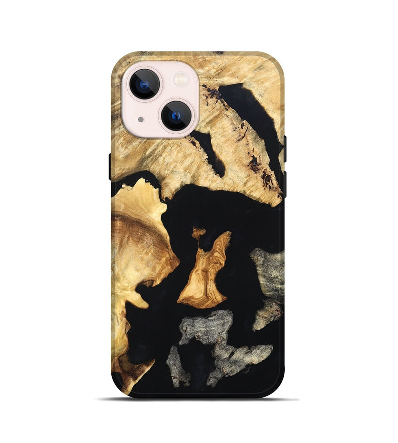 iPhone 13 mini Wood Live Edge Phone Case - Brandon (Wood Burl, 819600)