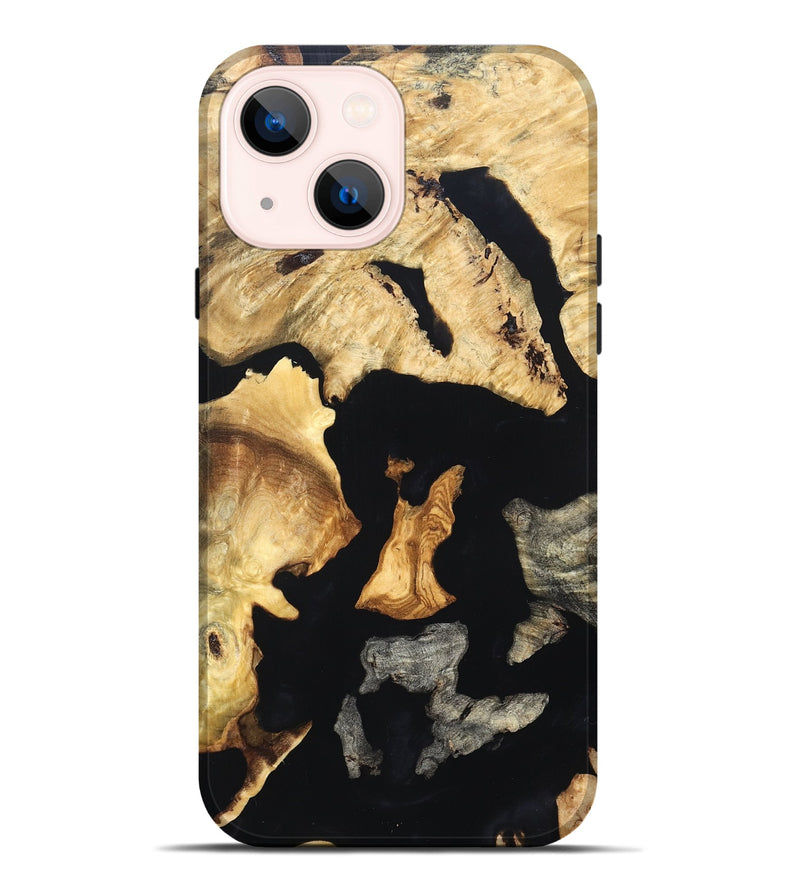 iPhone 14 Plus Wood Live Edge Phone Case - Brandon (Wood Burl, 819600)