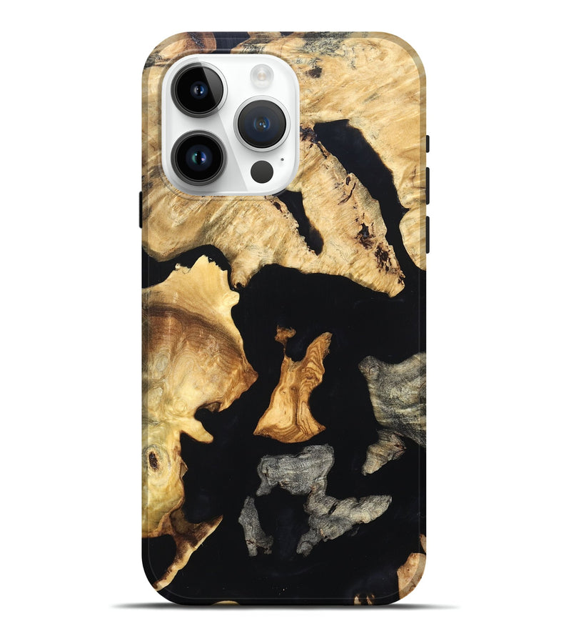 iPhone 15 Pro Max Wood Live Edge Phone Case - Brandon (Wood Burl, 819600)