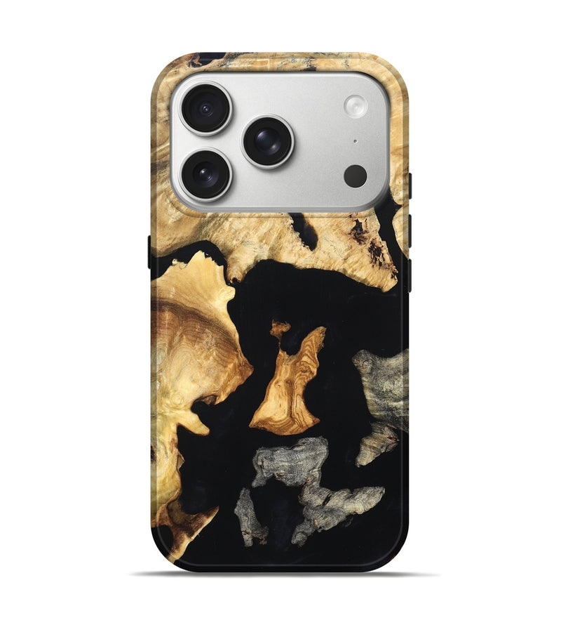 iPhone 17 Pro Wood Live Edge Phone Case - Brandon (Wood Burl, 819600)