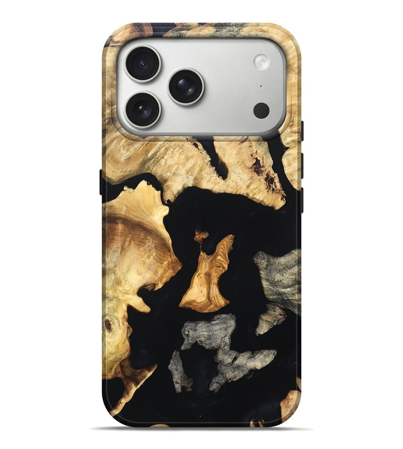 iPhone 17 Pro Max Wood Live Edge Phone Case - Brandon (Wood Burl, 819600)