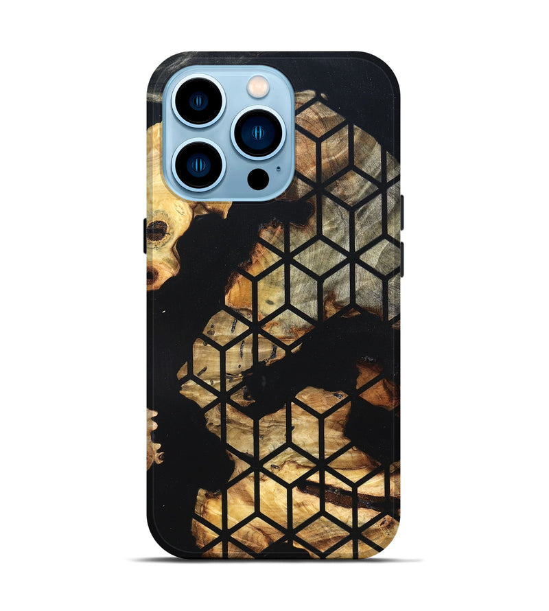 iPhone 14 Pro Wood Live Edge Phone Case - Mccoy (Pattern, 819610)