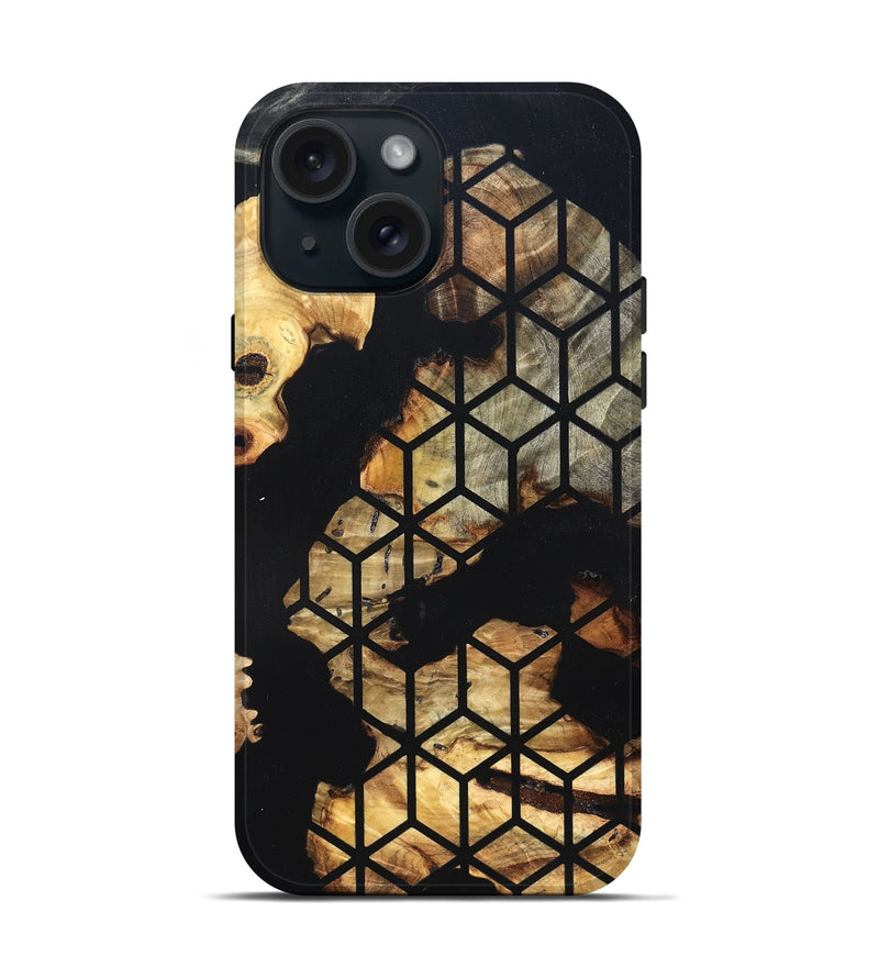 iPhone 15 Wood Live Edge Phone Case - Mccoy (Pattern, 819610)