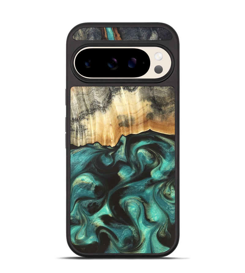 Pixel 10 Pro Wood Phone Case - Houston (Green, 819613)
