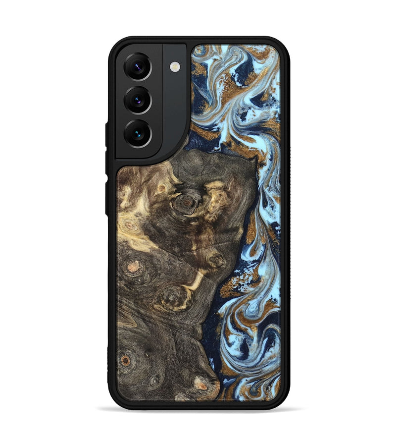 Galaxy S22 Plus Wood Phone Case - Corrine (Teal & Gold, 819618)